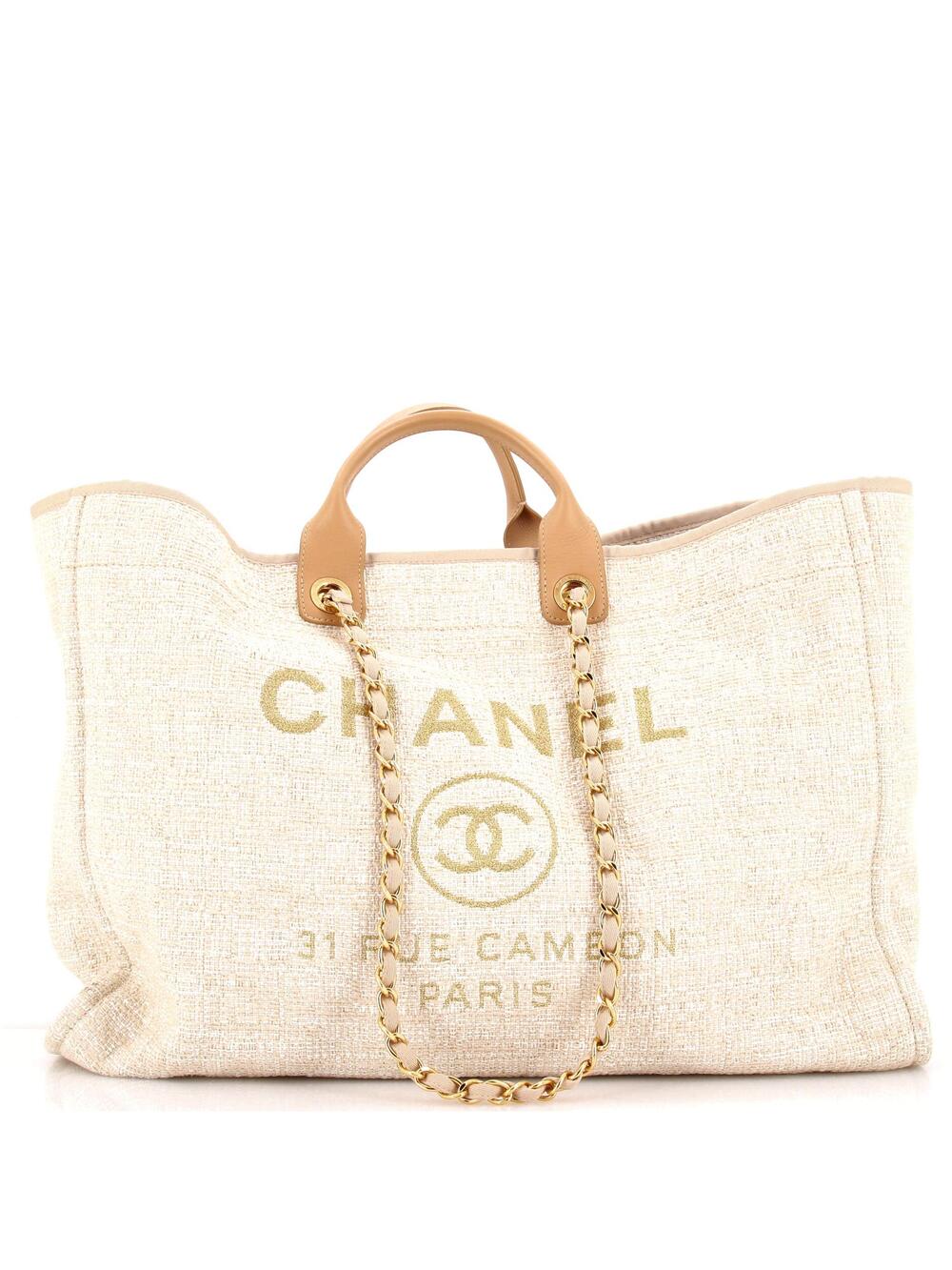 Chanel Deauville Tote Raffia With #351189C42B